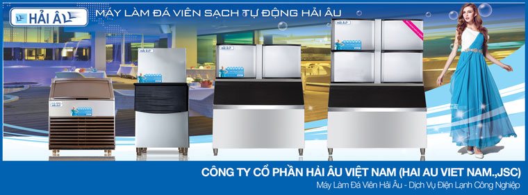 máy làm đá viên tinh khiết hải âu