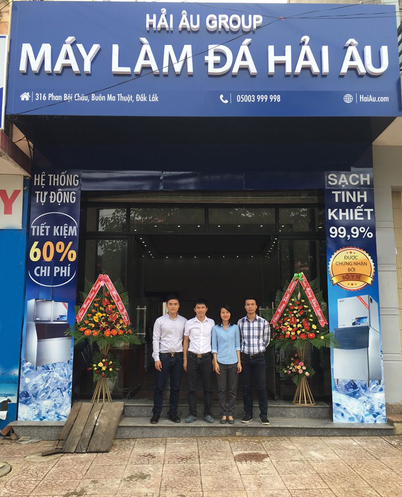 Khai trương showroom Máy làm đá Tại Tây Nguyên