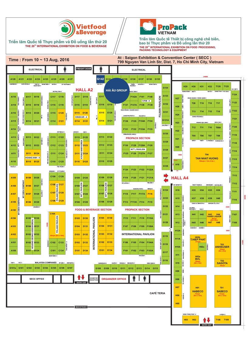 Gian hàng máy làm đá Hải Âu tại triển lãm thực phẩm đồ uống