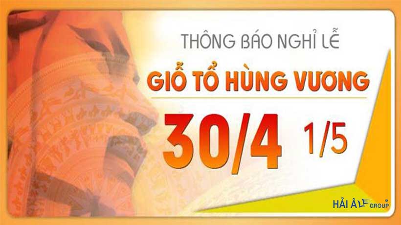 thông báo nghỉ 30-4