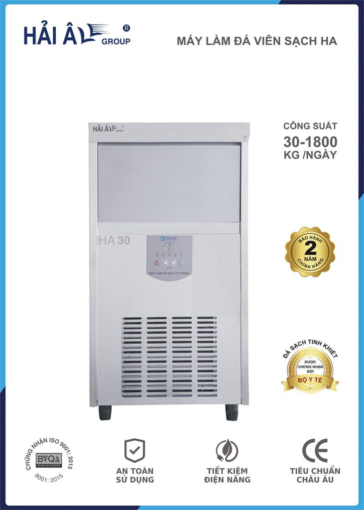 Máy làm đá viên sạch Hải Âu