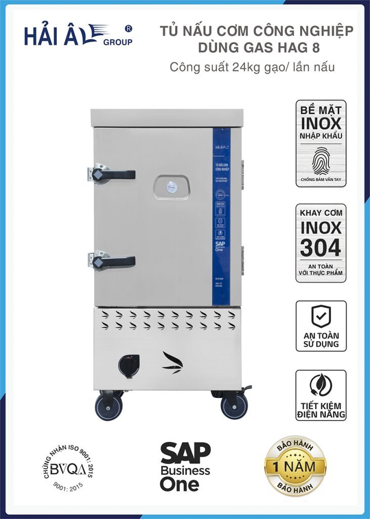 Tủ Nấu Cơm Công Nghiệp Hải Âu HAG 8