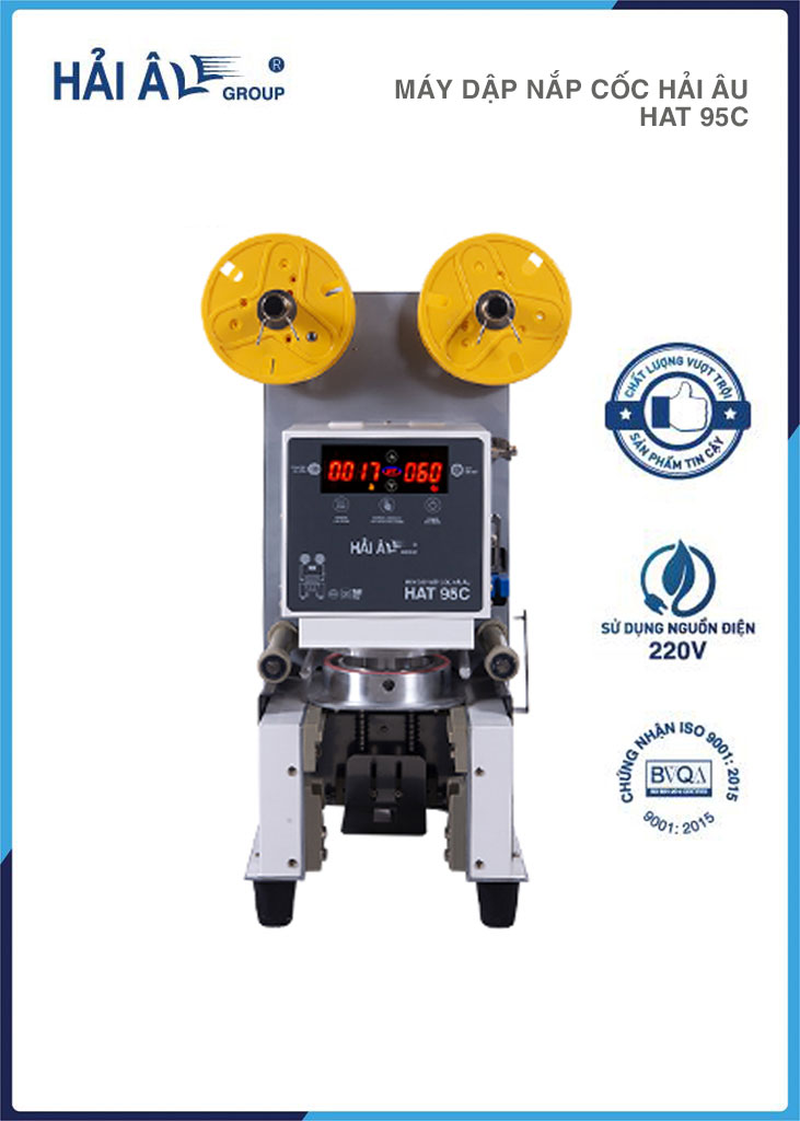 Máy dập nắp cốc Hải Âu HAT 95C