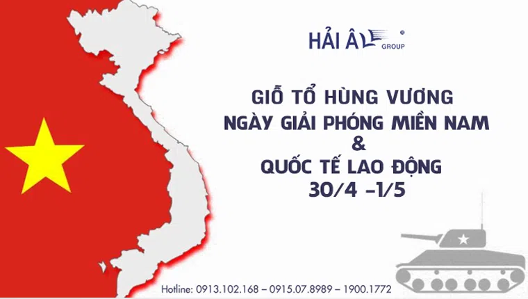 lịch nghỉ giỗ Tổ, 30/4 & 1/5